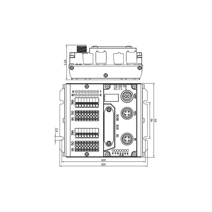 Multi-protocol module IP20、16DI/DO adaptive configuration、NPN、Terminal type、 Remote module、009M11